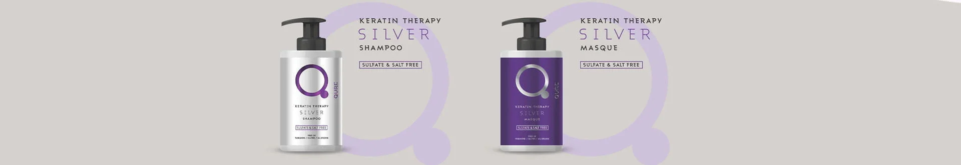 Silver Keratin Therapy Bundle Header / Footer Banner
