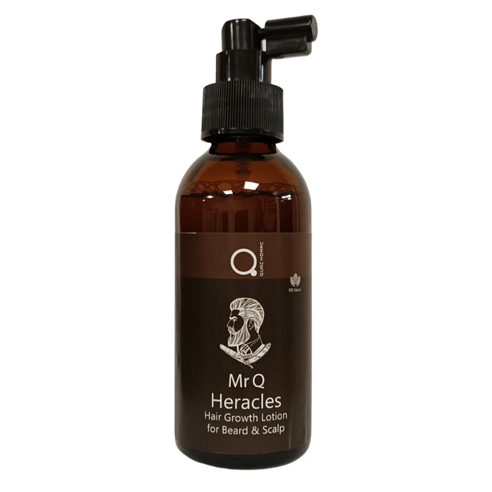 Mr.Q Heracles Hair Growth Lotion - helps stimulate scalp and facial hair growth - 99% natural product