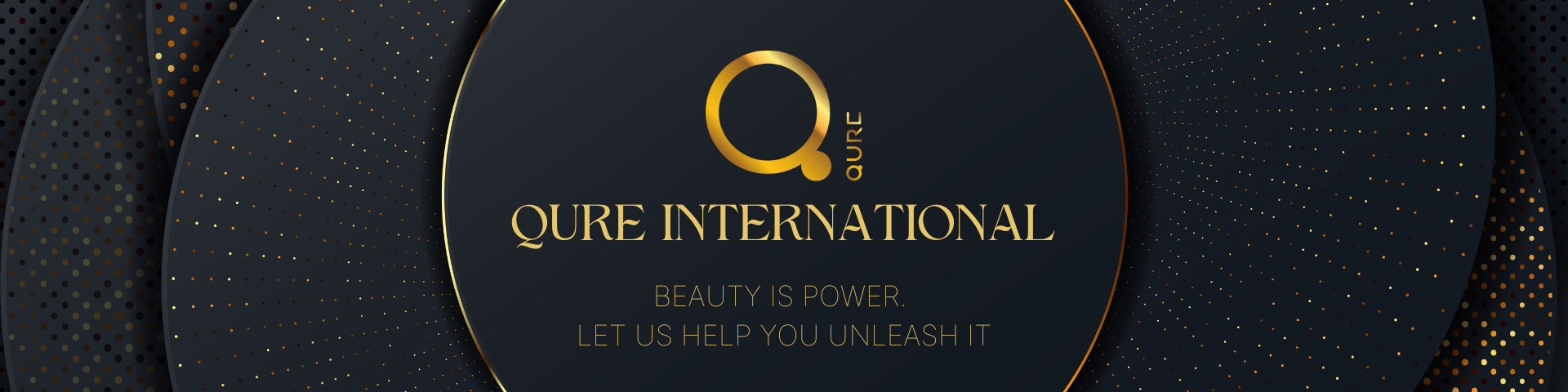 Qure International home page header banner