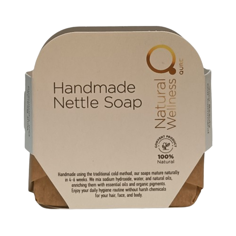 Handmade Nettle Soap 90 110g Χειροποίητο Σαπούνι με Τσουκνίδα 01