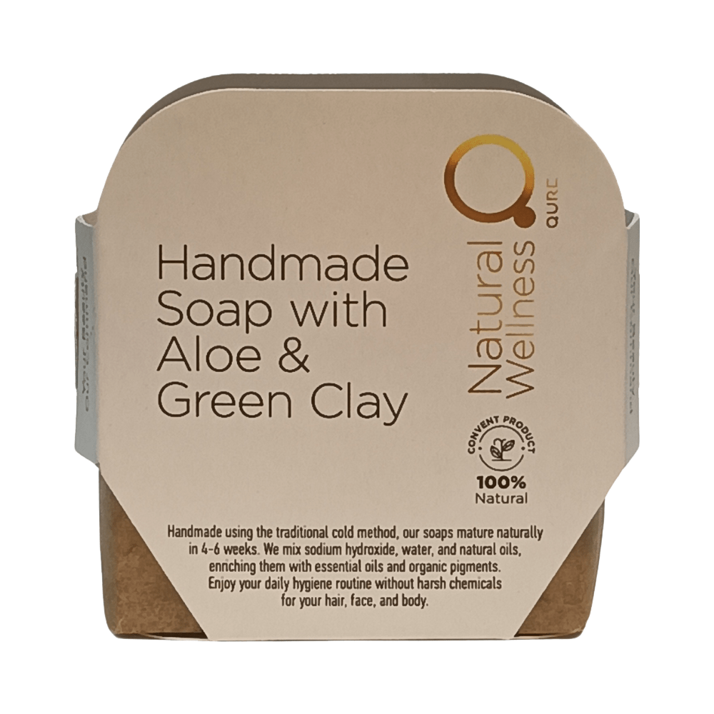 Handmade Soap Aloe and Green Clay 90 110g Χειροποίητο Σαπούνι με Αλόη και Πράσινη Άργιλο 1