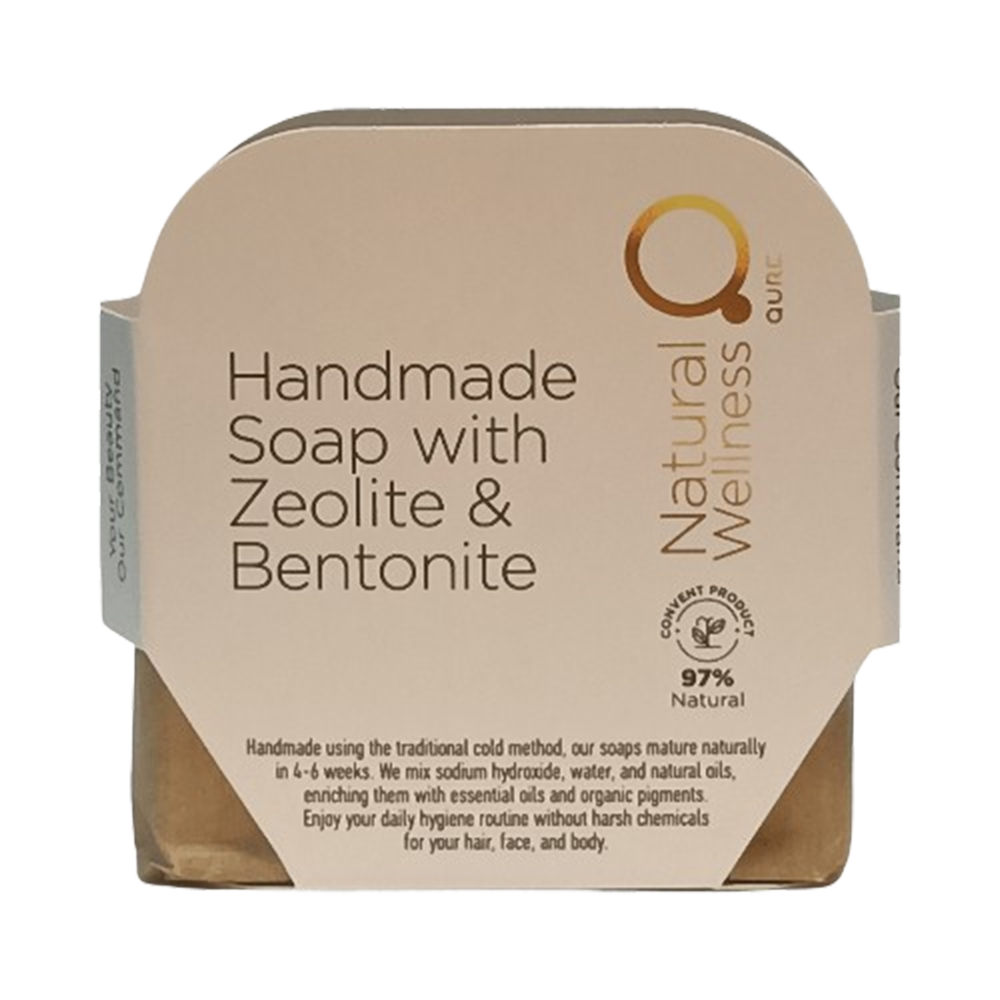 Handmade Soap with Zeolite and Bentonite 90 110g Χειροποίητο Σαπούνι με Ζεόλιθο και Μπετονίτη 01