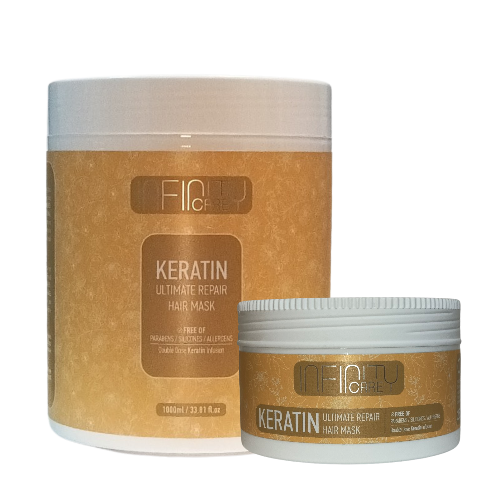 Infinity Care Keratin Ultimate Repair Mask 250ml and 1000ml