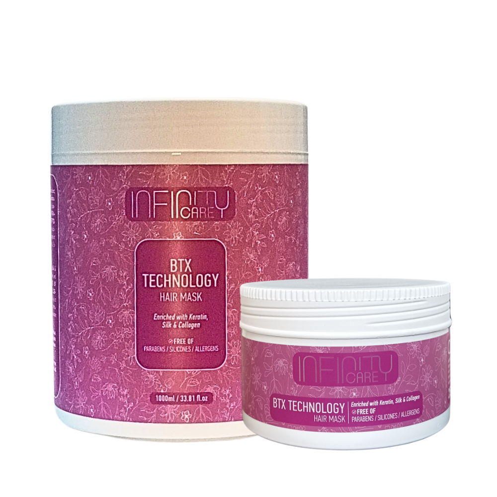 Infinity care BTX Technology hair Mask 250ml and 1000ml