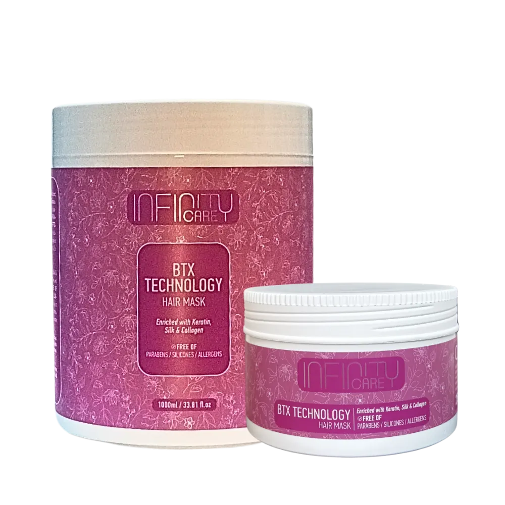 Infinity care BTX Technology hair Mask 250ml and 1000ml