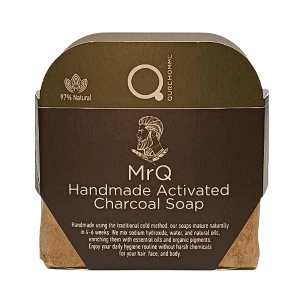 MrQ Handmade Active Charcoal Soap 90 110 G Χειροποίητο Σαπούνι Με Ενεργό Άνθρακα 1 01