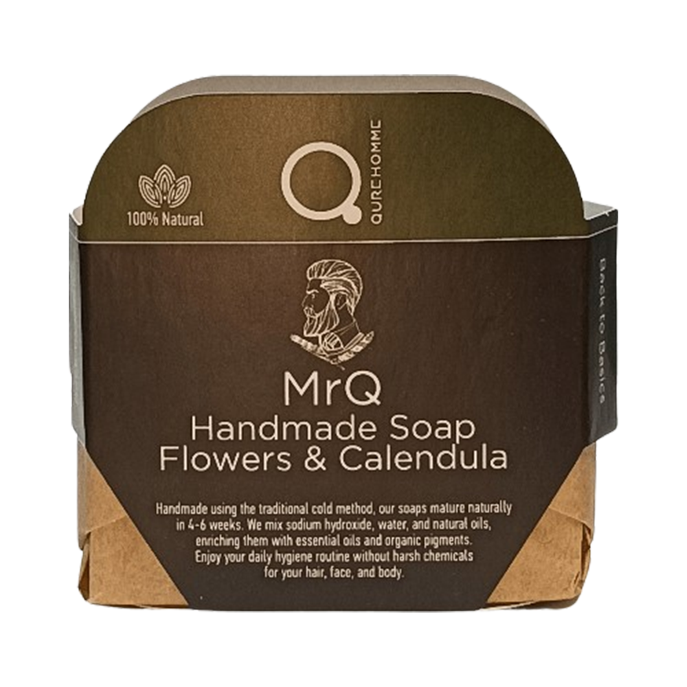 MrQ Handmade Soap Calendula Flowers Calendula Infusion 90 110 g Χειροποίητο Σαπούνι Καλέντουλας 1 01