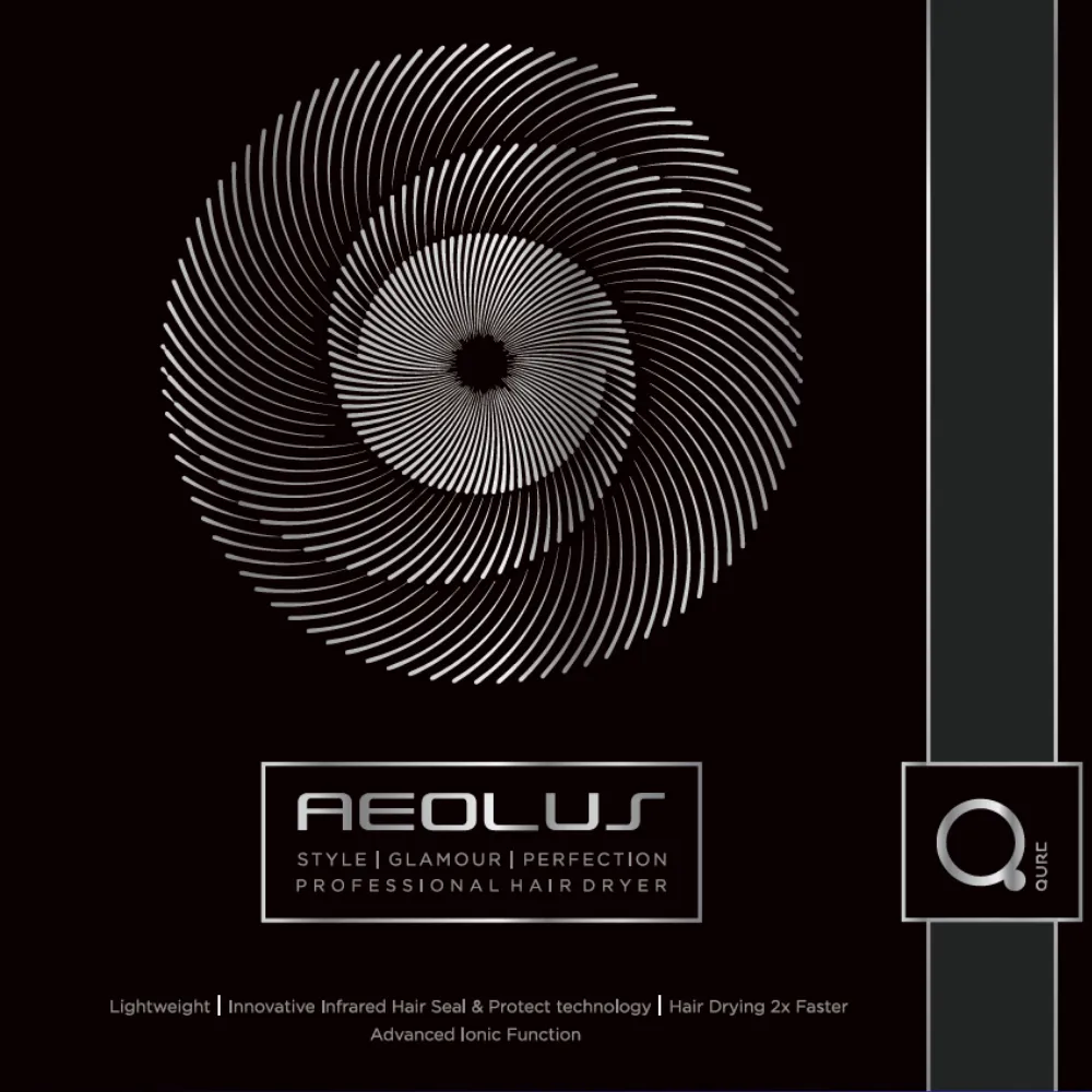 Aeolous Professional Hairdryer with IMS and AIF Technology Box
