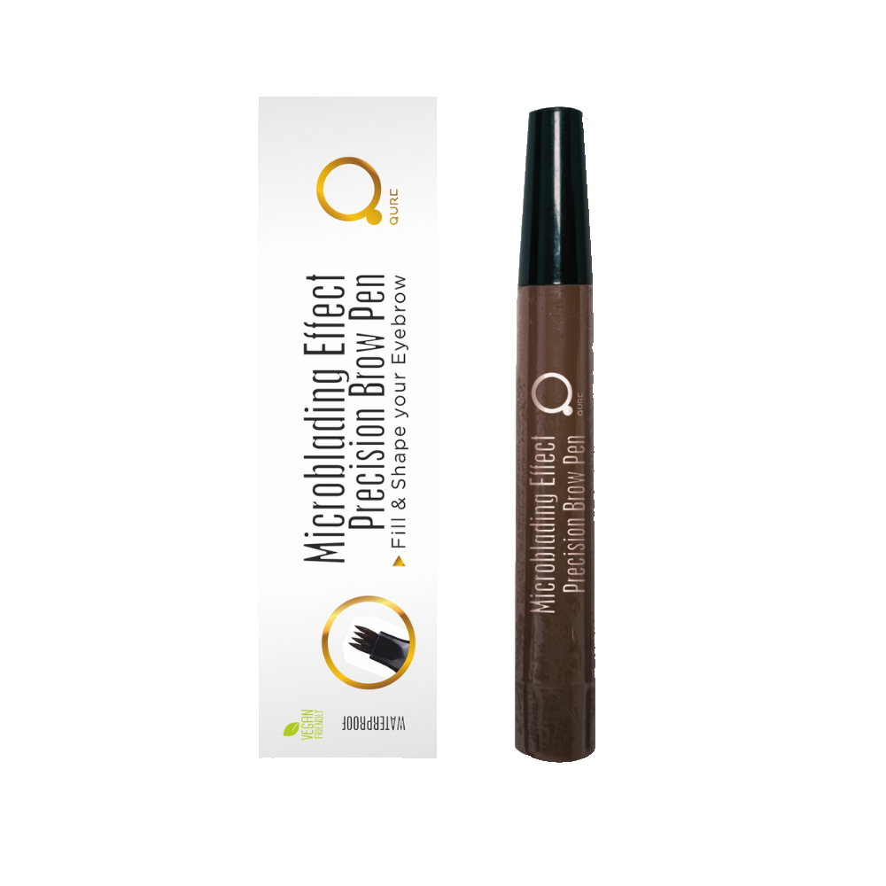 Microblading Effect Dark Brown Brow Pen and Box