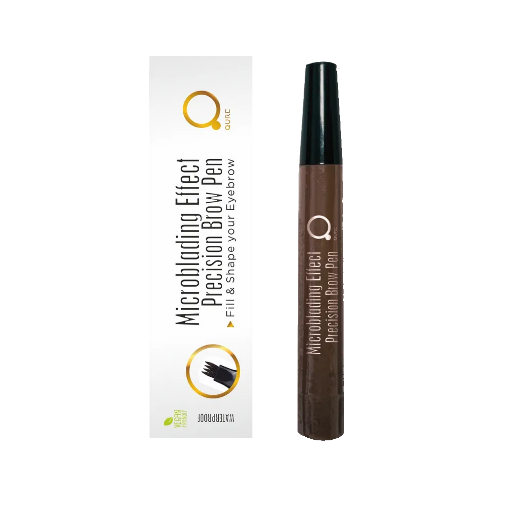 Microblading Effect Dark Brown Brow Pen and Box
