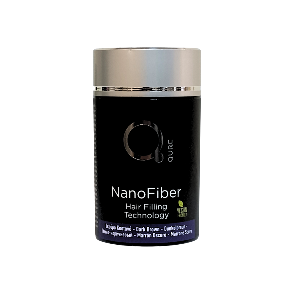 Nano Fiber Dark Brown 25g by Qure Σκούρο Καστανό (1)