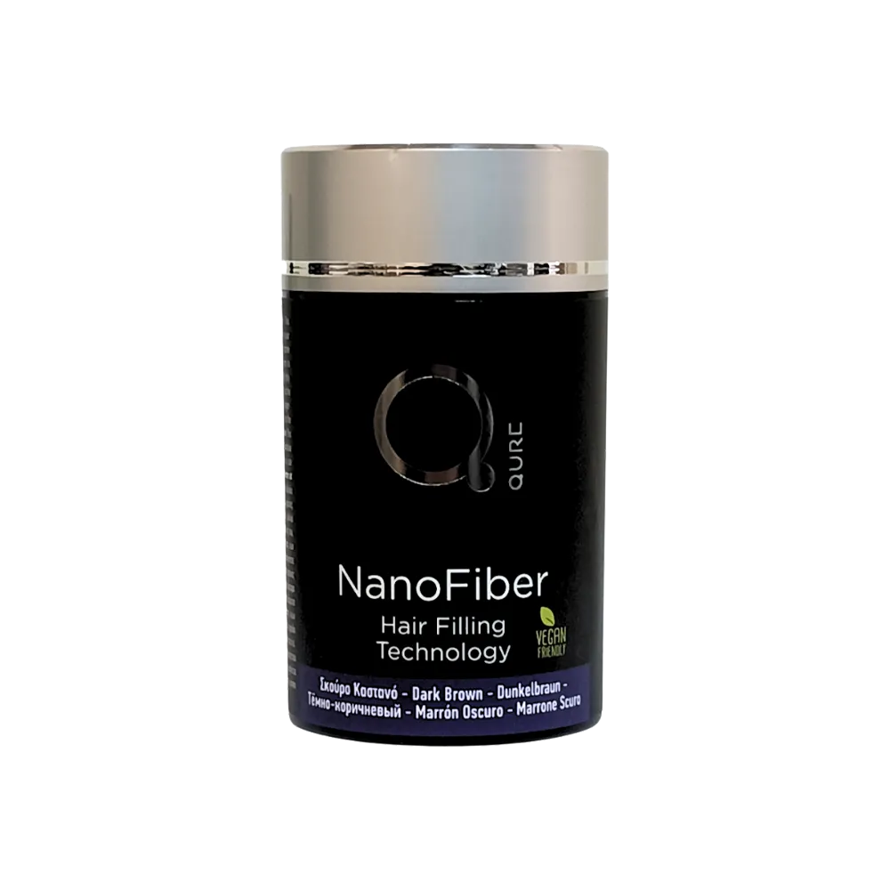 Nano Fiber Dark Brown 25g by Qure Σκούρο Καστανό (1)