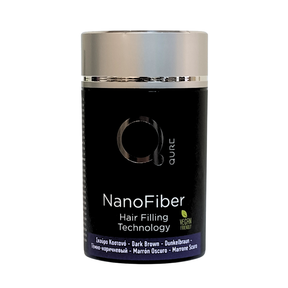 Nano Fiber Dark Brown 25g by Qure Σκούρο Καστανό