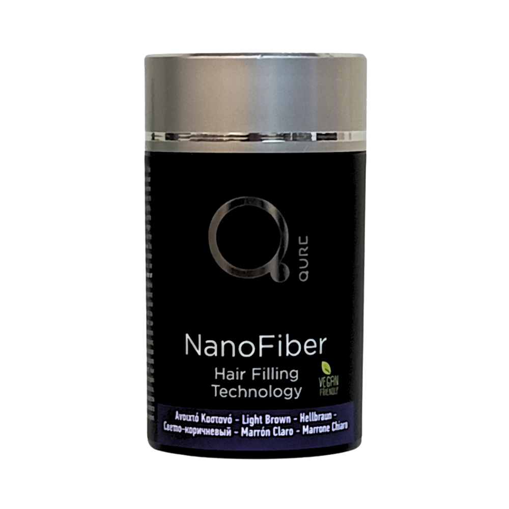 Nano Fiber Light Brown 25g by Qure Ανοιχτό Καστανό