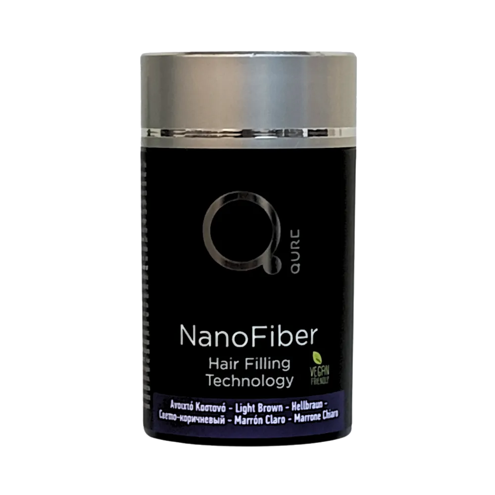 Nano Fiber Light Brown 25g by Qure Ανοιχτό Καστανό
