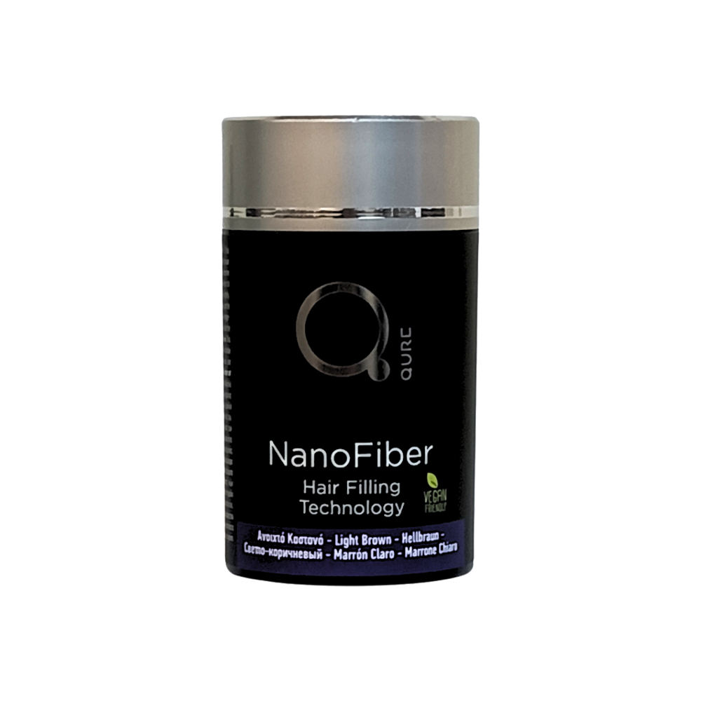 Nano Fiber Light Brown 25g by Qure Ανοιχτό Καστανό (1)