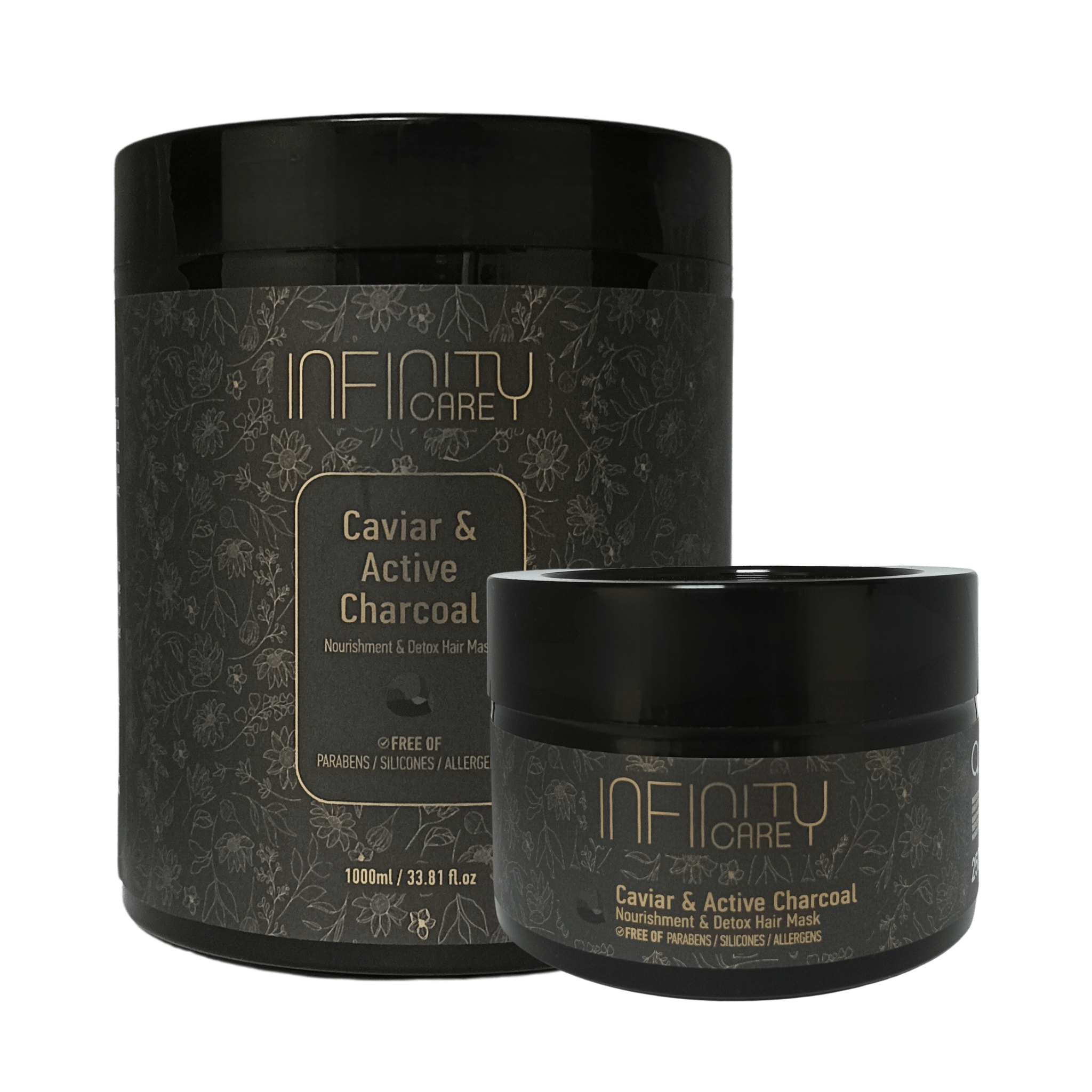 Caviar and Active Charcoal Nourishment and Detox Hair Mask