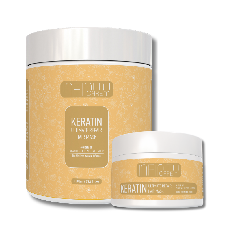 Infinity Care Keratin Ultimate Repair Hair Mask 250ml and 1000ml