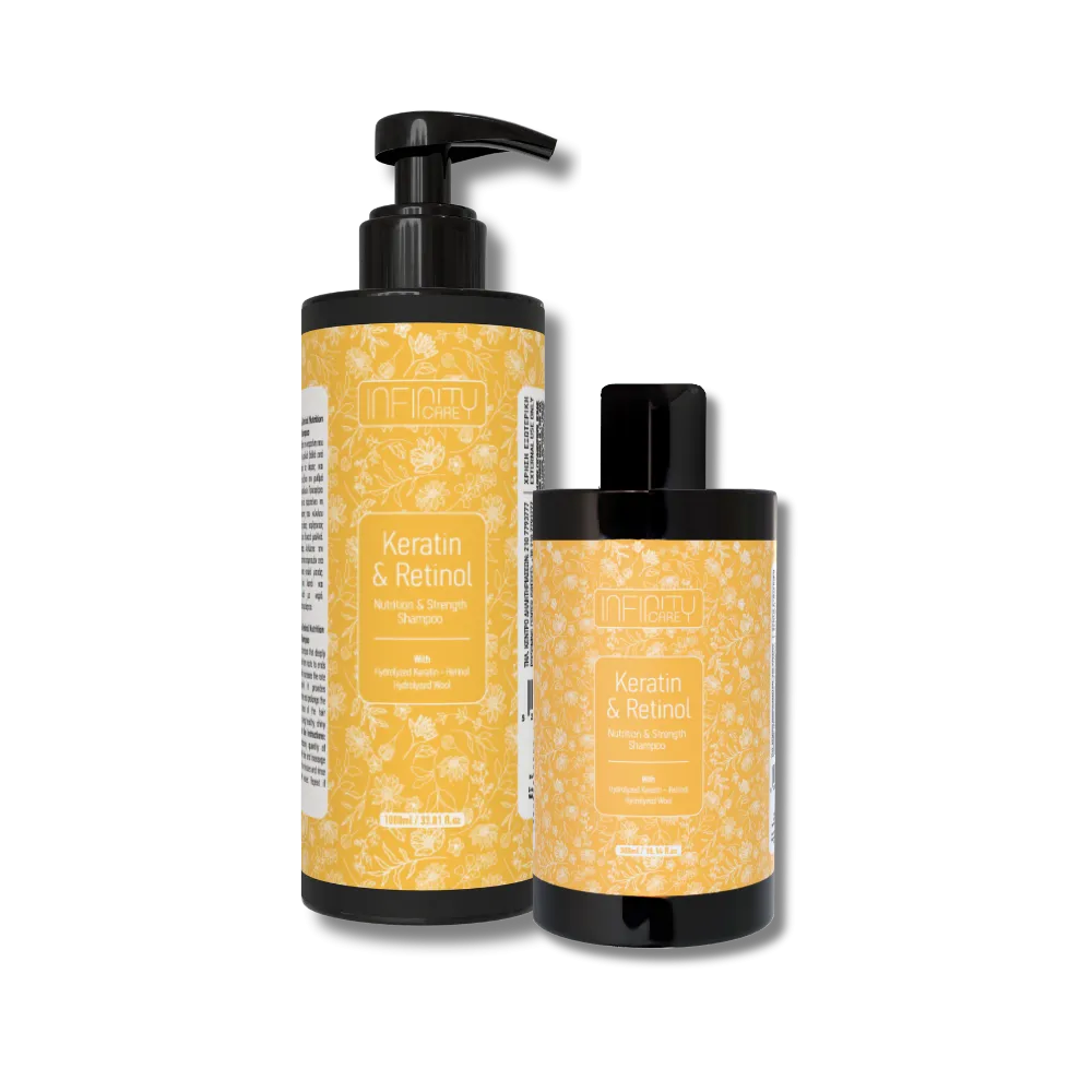 Keratin and Retinol Nurishing and Strengthening Shampoo 300ml and 1000ml
