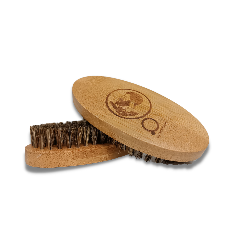 Beard Grooming Brush made of bamboo and Wild Boar hair 1