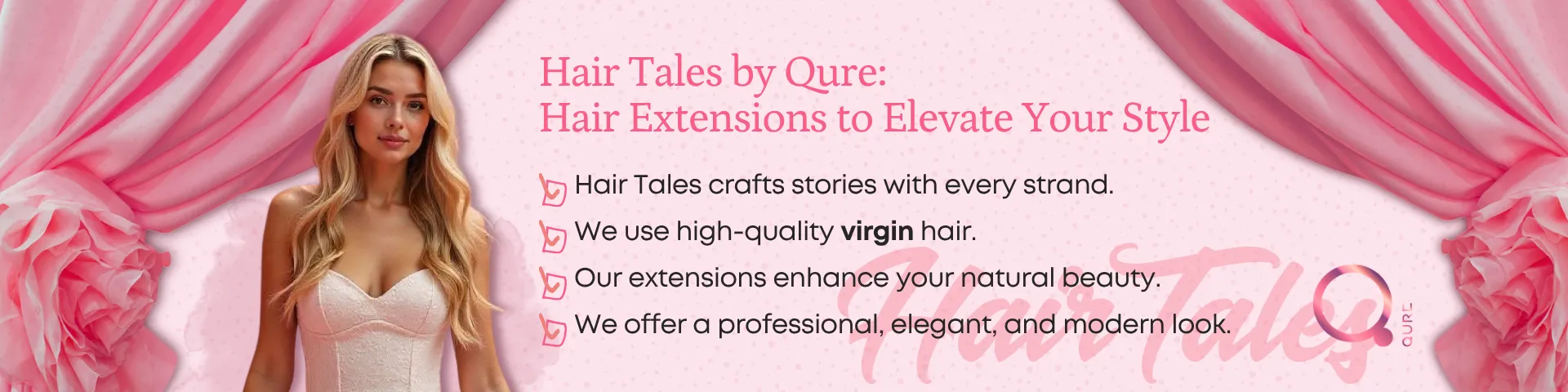 Hair Tales Hair Tape Extensions Header Banner