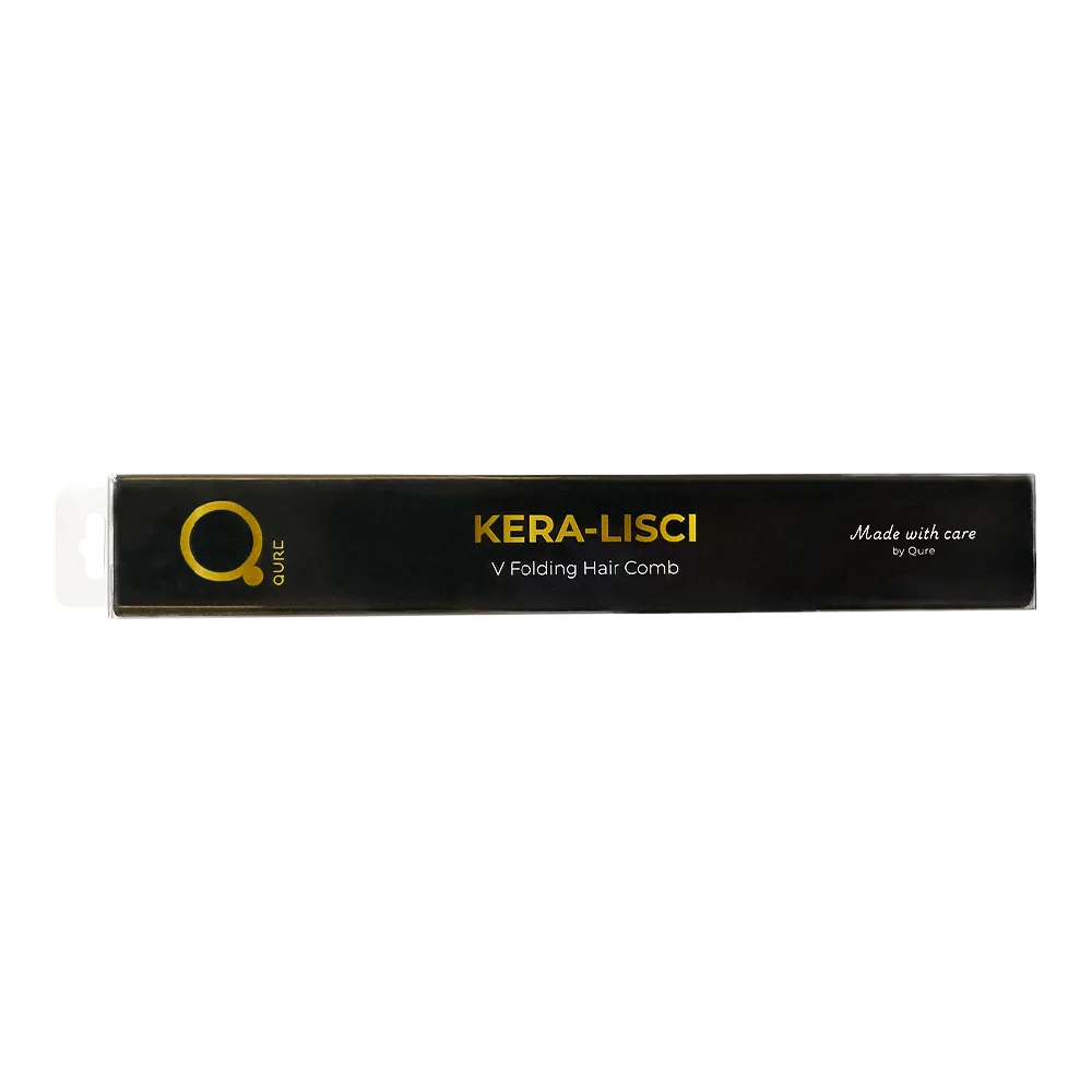 KERA LISCI V FOLDING HAIR COMB QURE